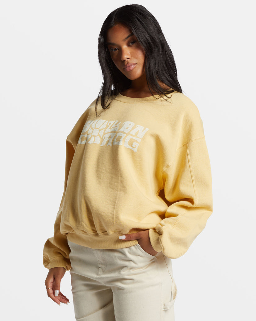 Twisties Kendall Pullover Sweatshirt - Pale Yellow