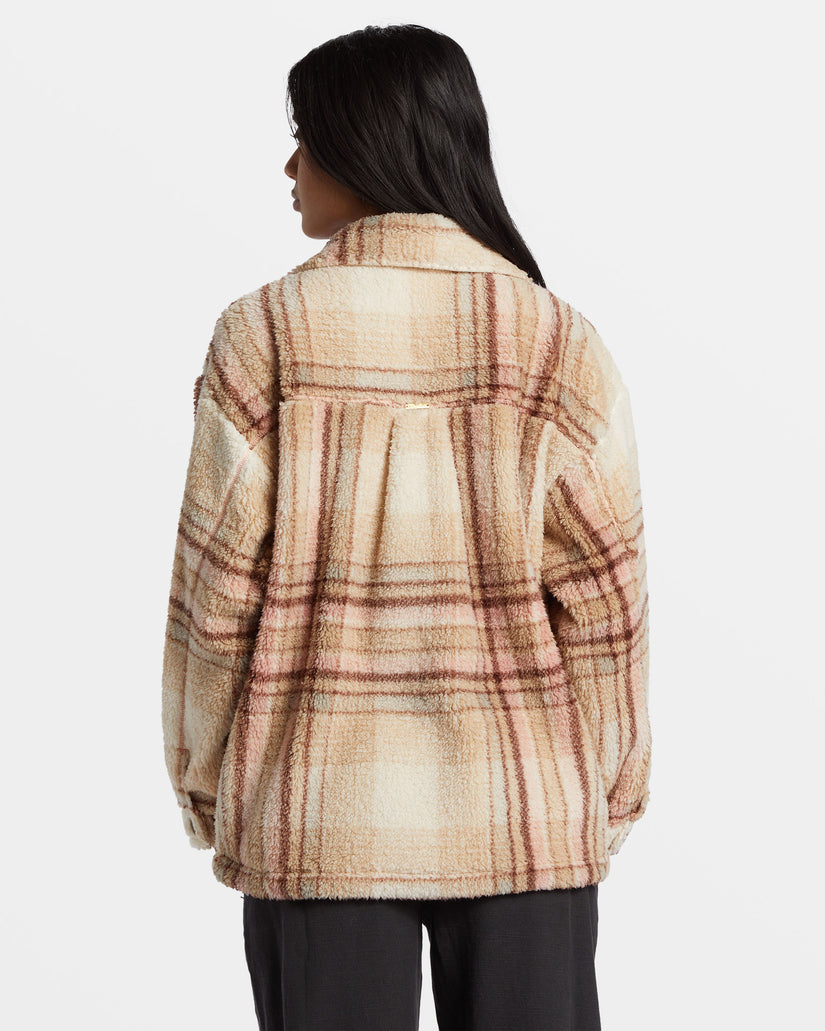 Sundown Sherpa Jacket - Dusty Peach