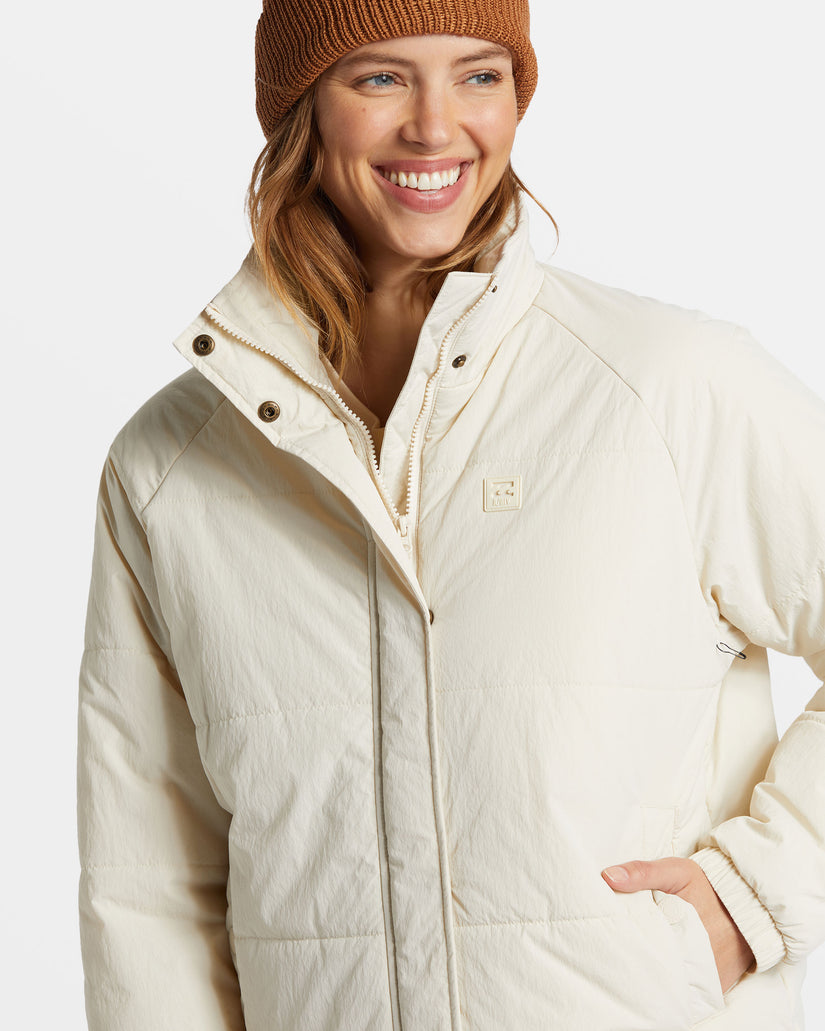 High Route Puffer Jacket - White Cap