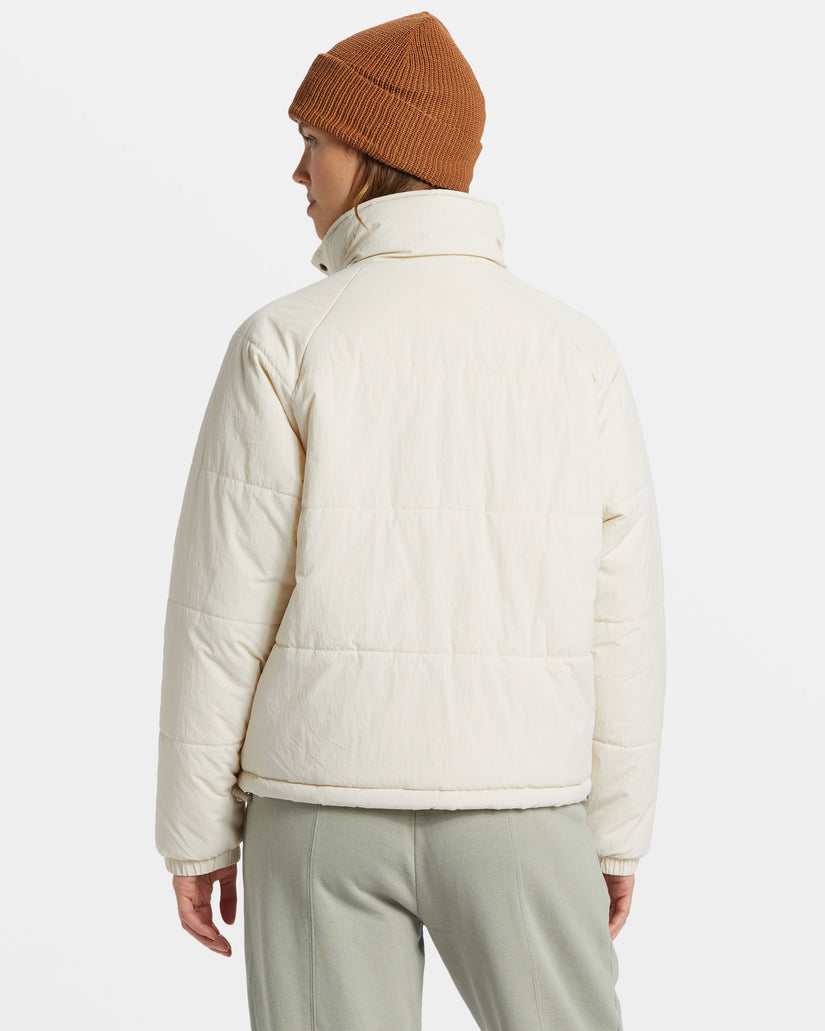 High Route Puffer Jacket - White Cap