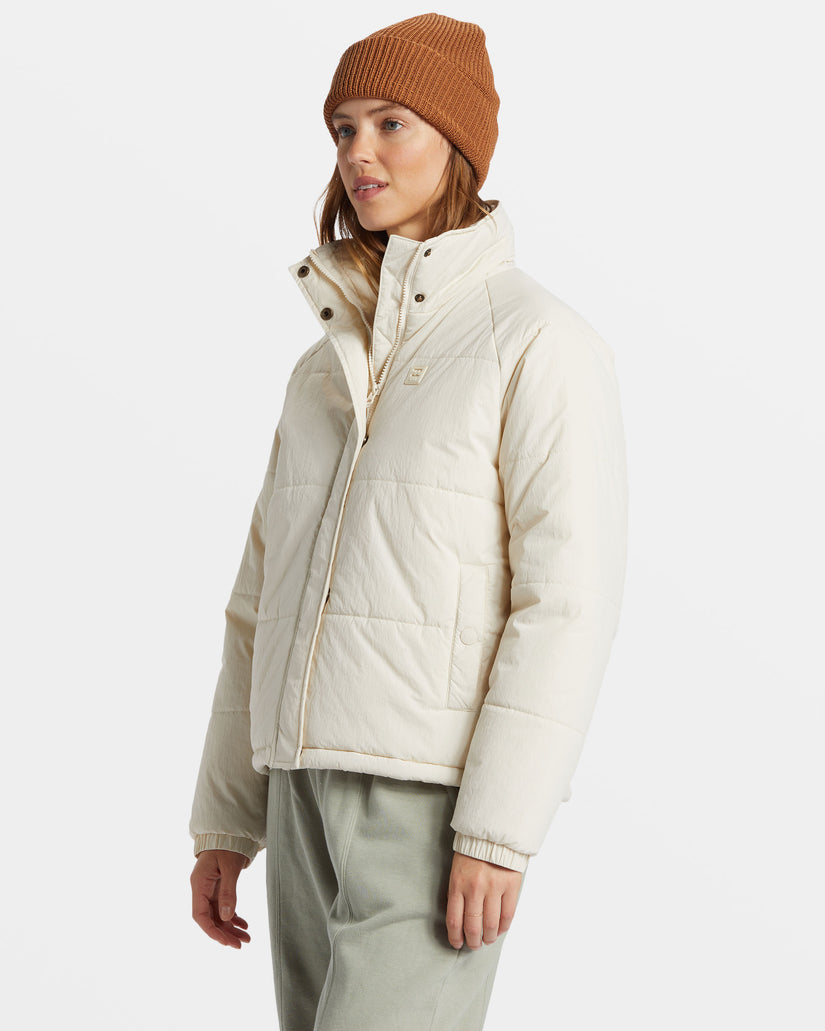 High Route Puffer Jacket - White Cap