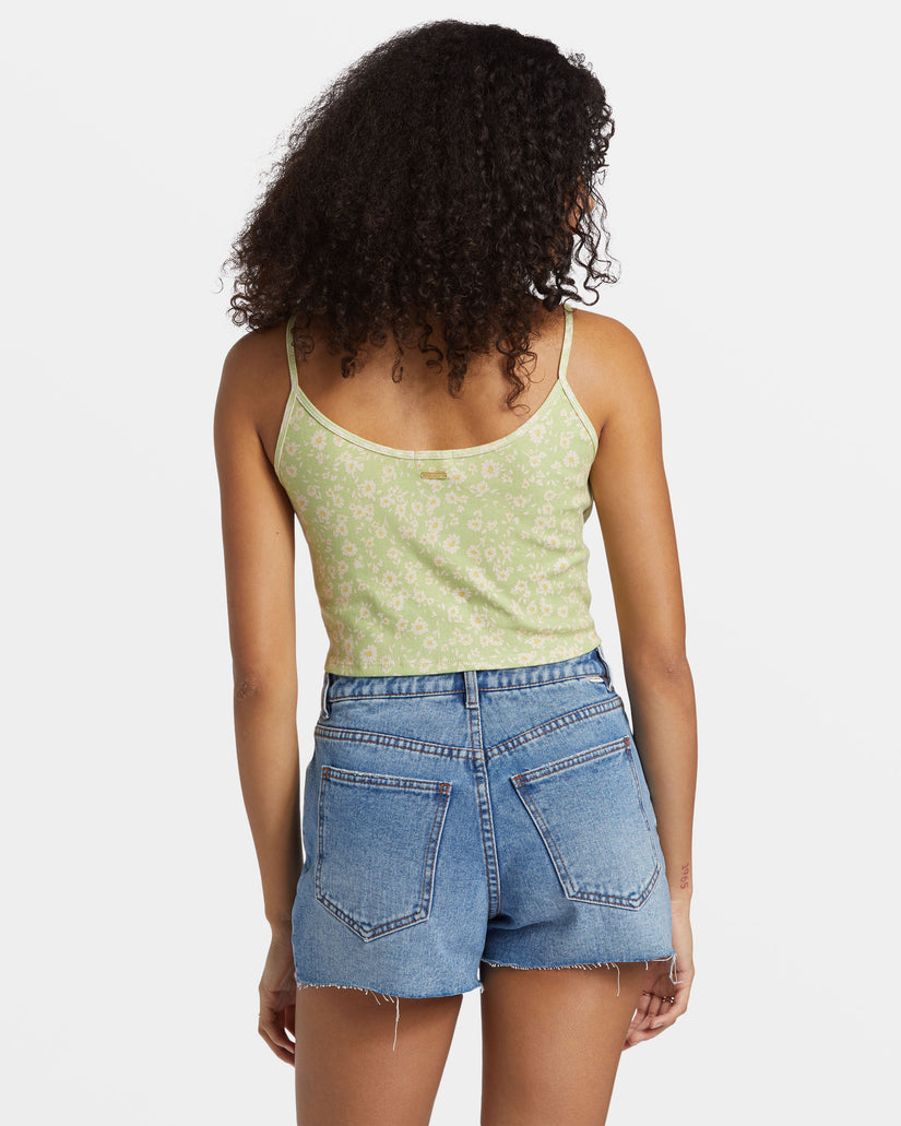 Aloe Cropped Tank Top - Willow