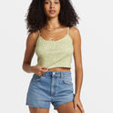 Aloe Cropped Tank Top - Willow