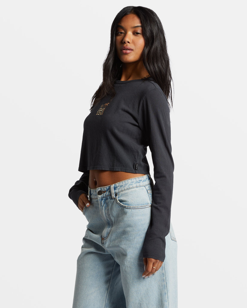 Tommy Long Sleeve Top - Black Sands