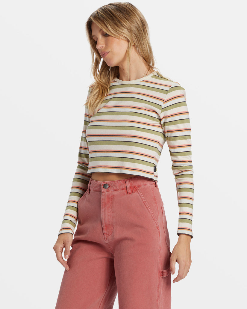 Tommy Stripe Long Sleeve Top - Weeping Willow