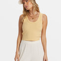 Rerun Tank Top - Pale Yellow