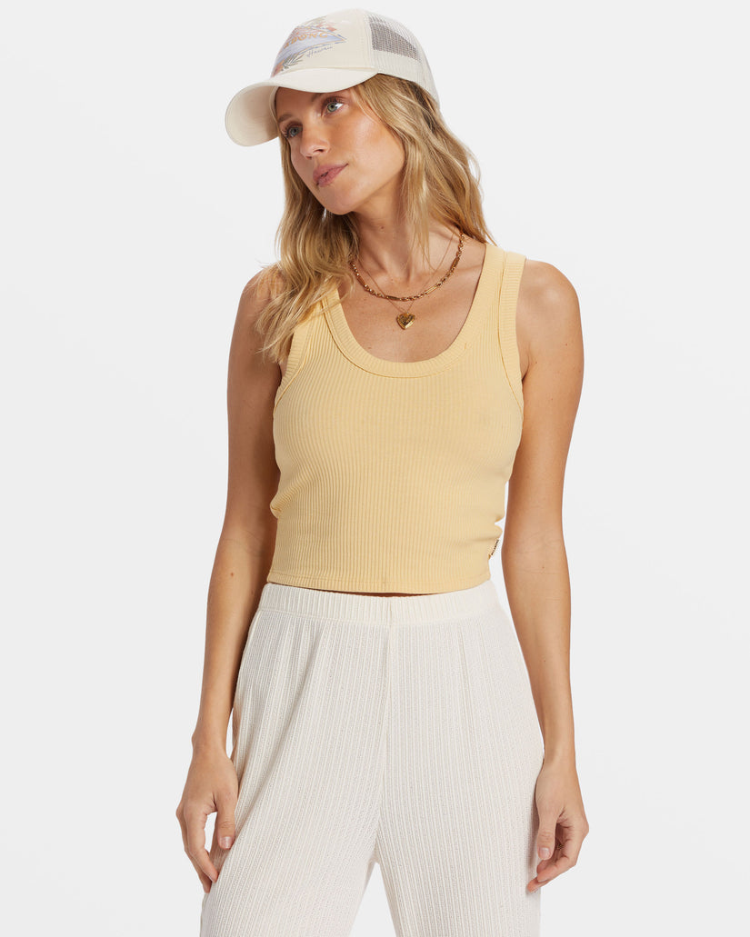 Rerun Tank Top - Pale Yellow