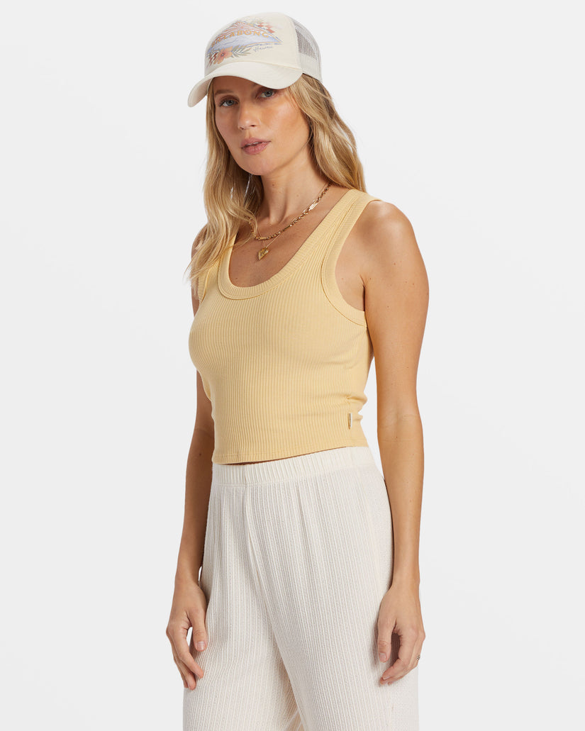 Rerun Tank Top - Pale Yellow