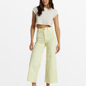 Free Fall High-Waist Pants - Mellow Yellow