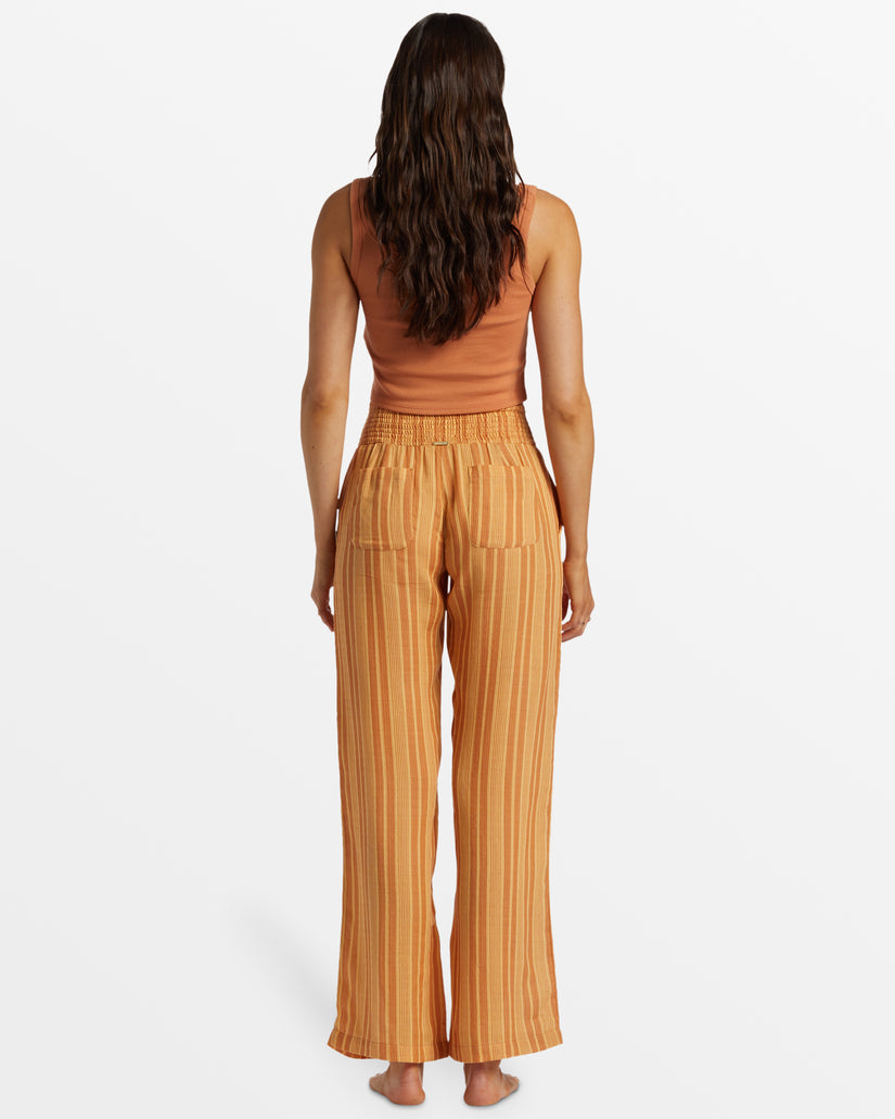 New Waves 2 Elastic Waist Pants - Peach Punch