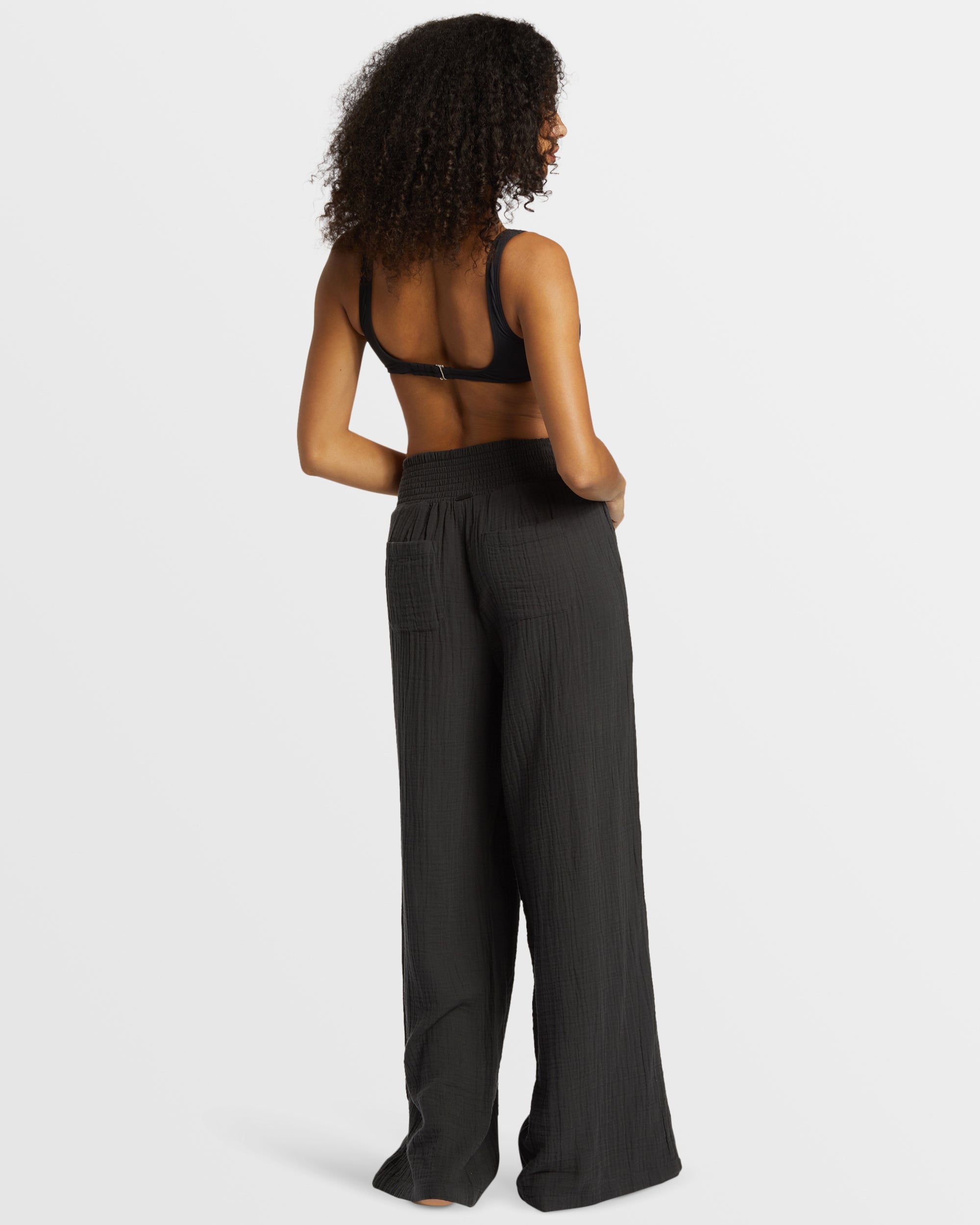 New Waves Wide Leg Beach Pants - Black Sands | Billabong