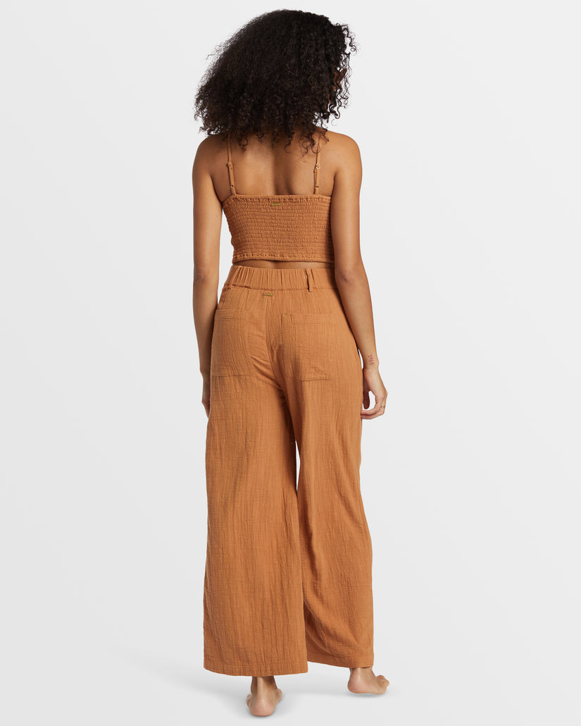 Tailor Made Wide Leg Pants - Sandalwood