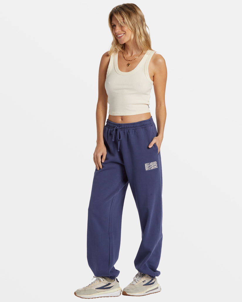 Palmin Elastic Waist Joggers - I Sea Indigo