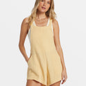 Beach Crush Romper - Pale Yellow