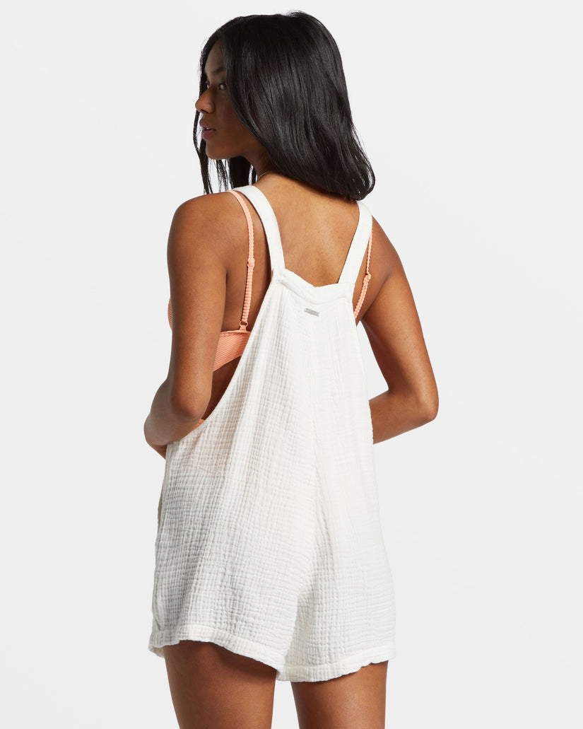 Beach Crush Romper - Salt Crystal