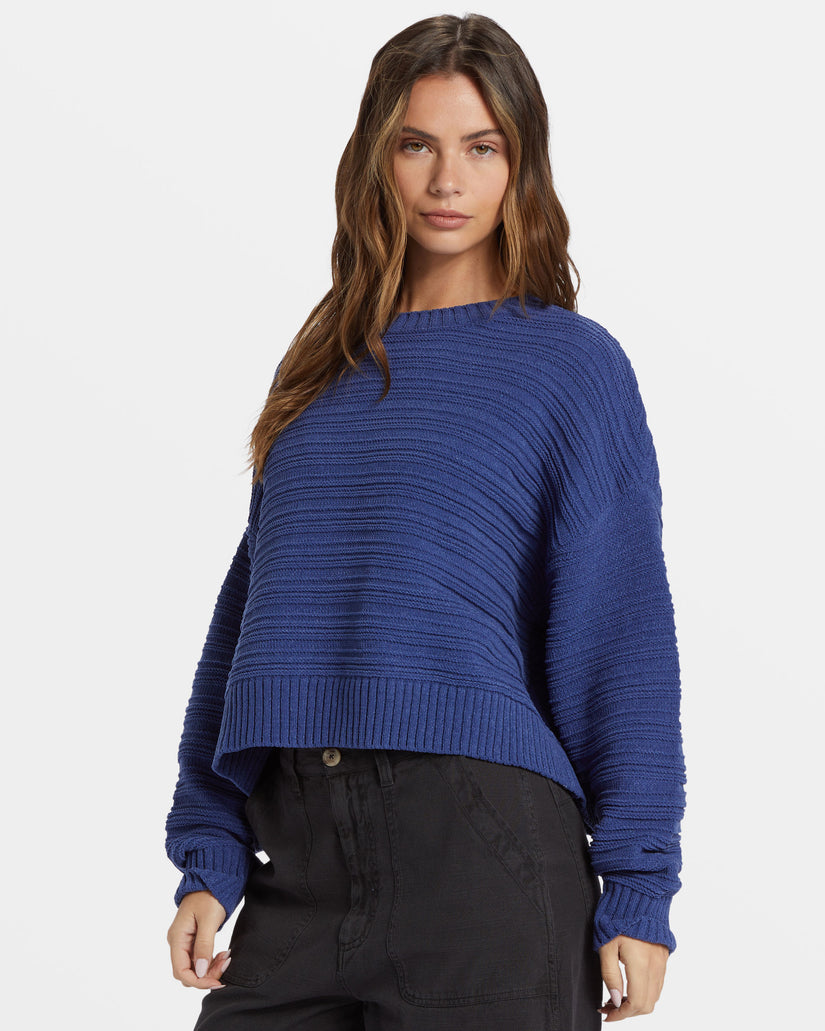 Evie Sweater - I Sea Indigo