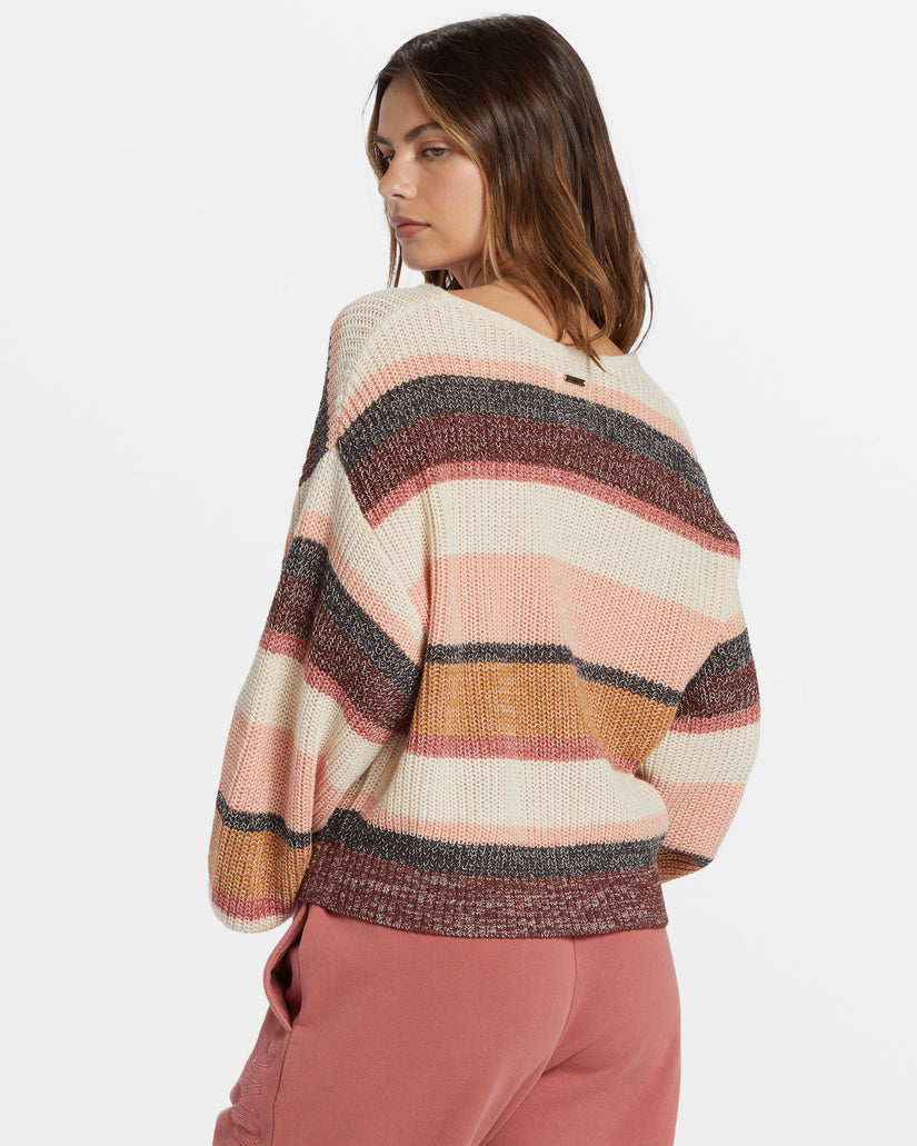 Light Wave Pullover Sweater - Choc Chip