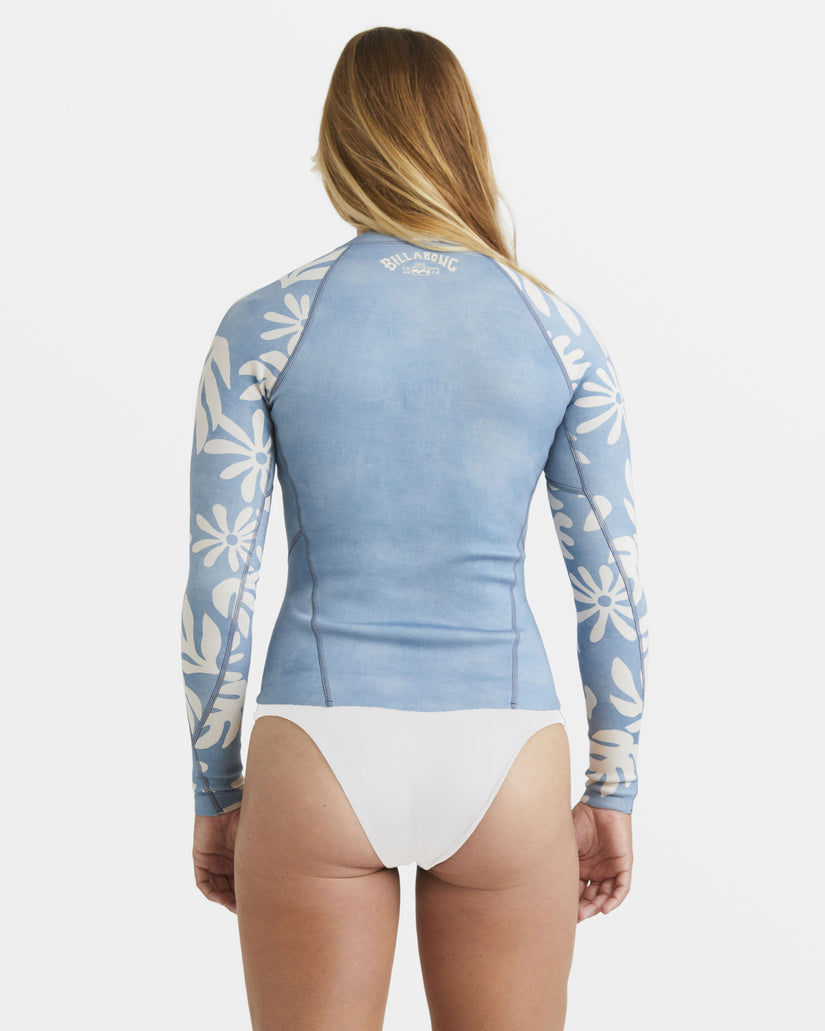 1/1mm Peeky Natural Upcycler Front Zip Wetsuit Jacket - Blue Shadow