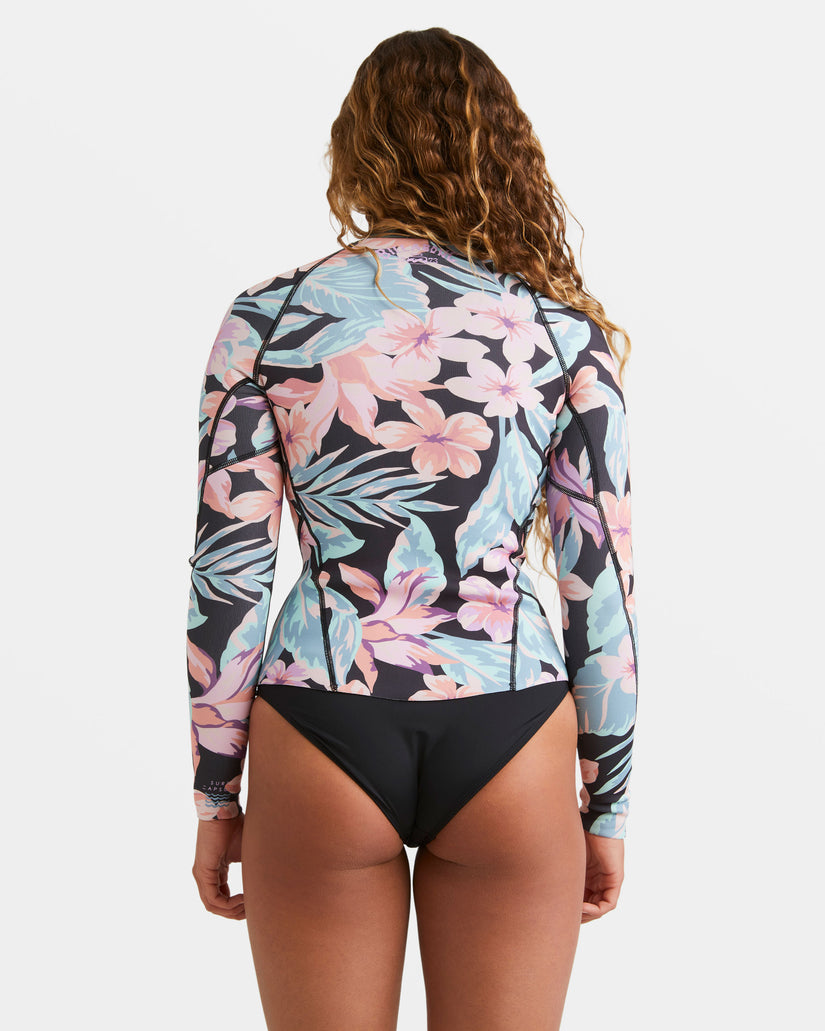 1/1mm Peeky Natural Upcycler Front Zip Wetsuit Jacket - Nights In Paradise