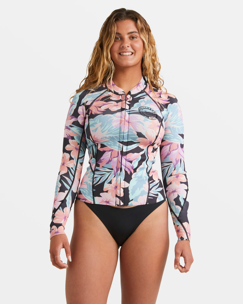 1/1mm Peeky Natural Upcycler Front Zip Wetsuit Jacket - Nights In Paradise