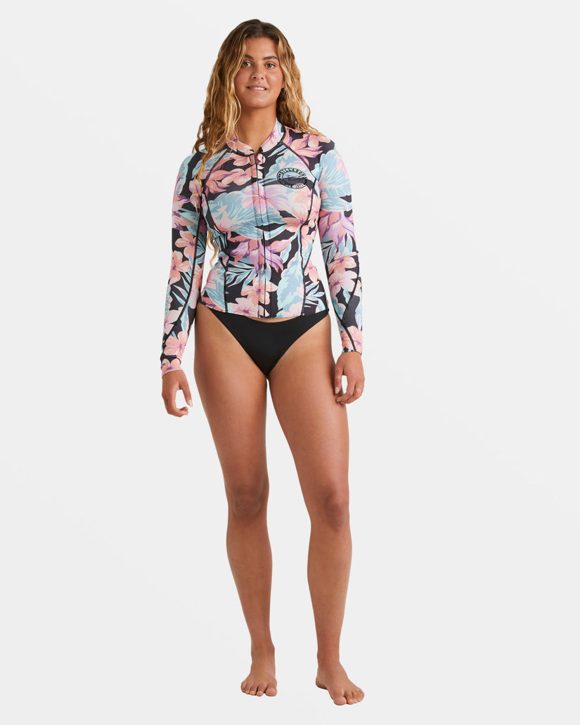 1/1mm Peeky Natural Upcycler Front Zip Wetsuit Jacket - Nights In Paradise