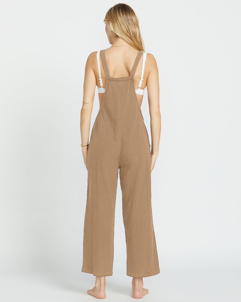 Pacific Time Jumpsuit - Khaki - Khaki