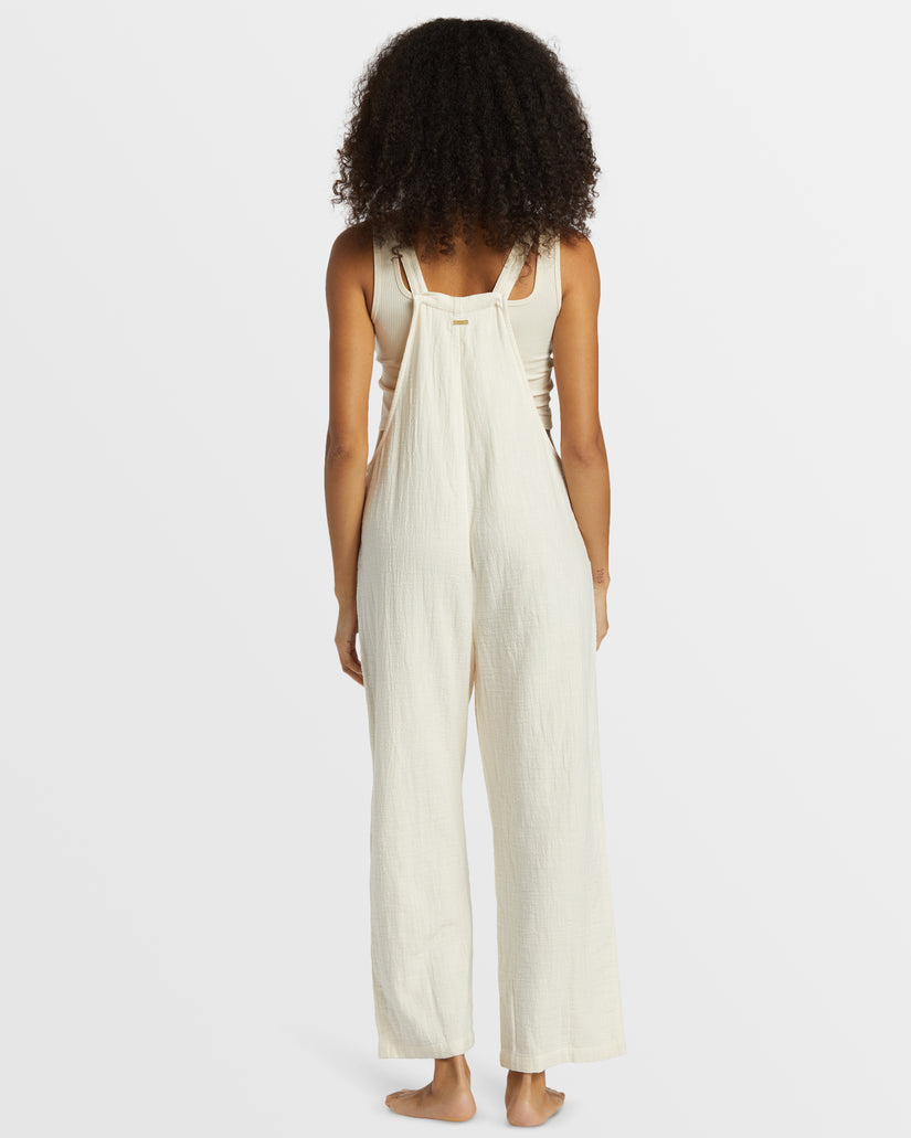 Pacific Time Jumpsuit - White Cap