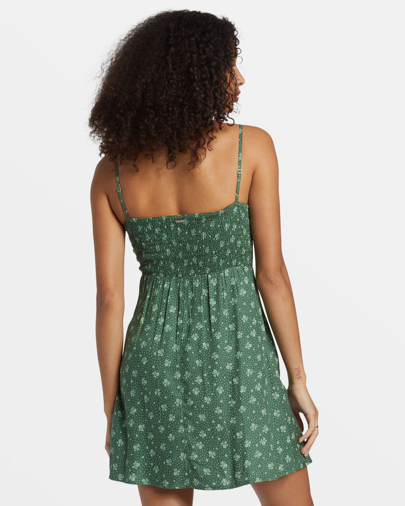 Island Calling Mini Dress - Emerald Bay