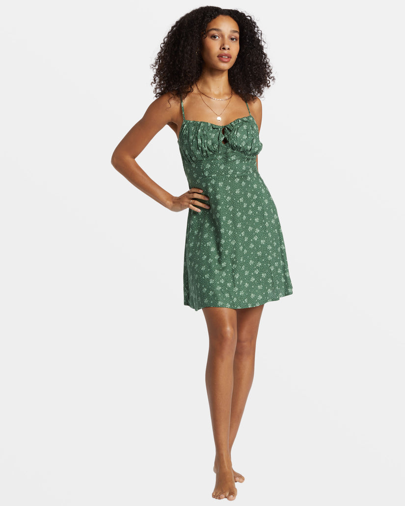 Island Calling Mini Dress - Emerald Bay