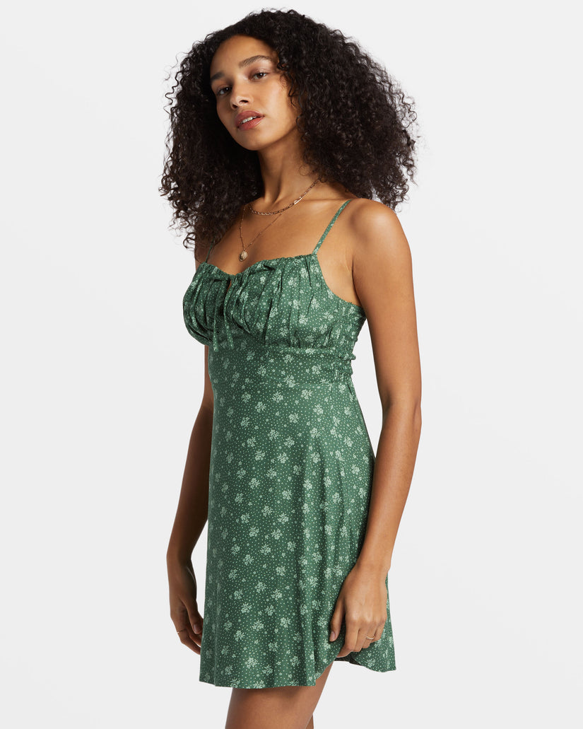 Island Calling Mini Dress - Emerald Bay