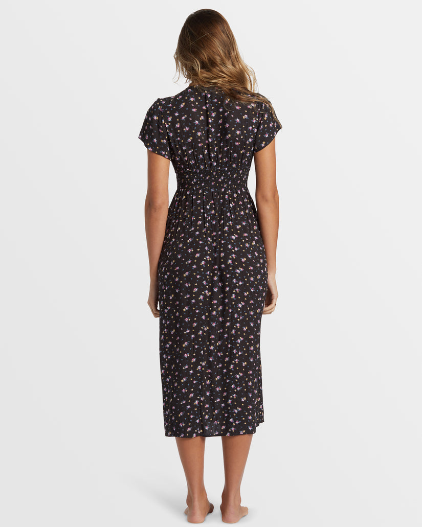 Morning Sky Midi Dress - Black Sands