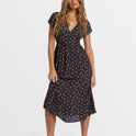 Morning Sky Midi Dress - Black Sands