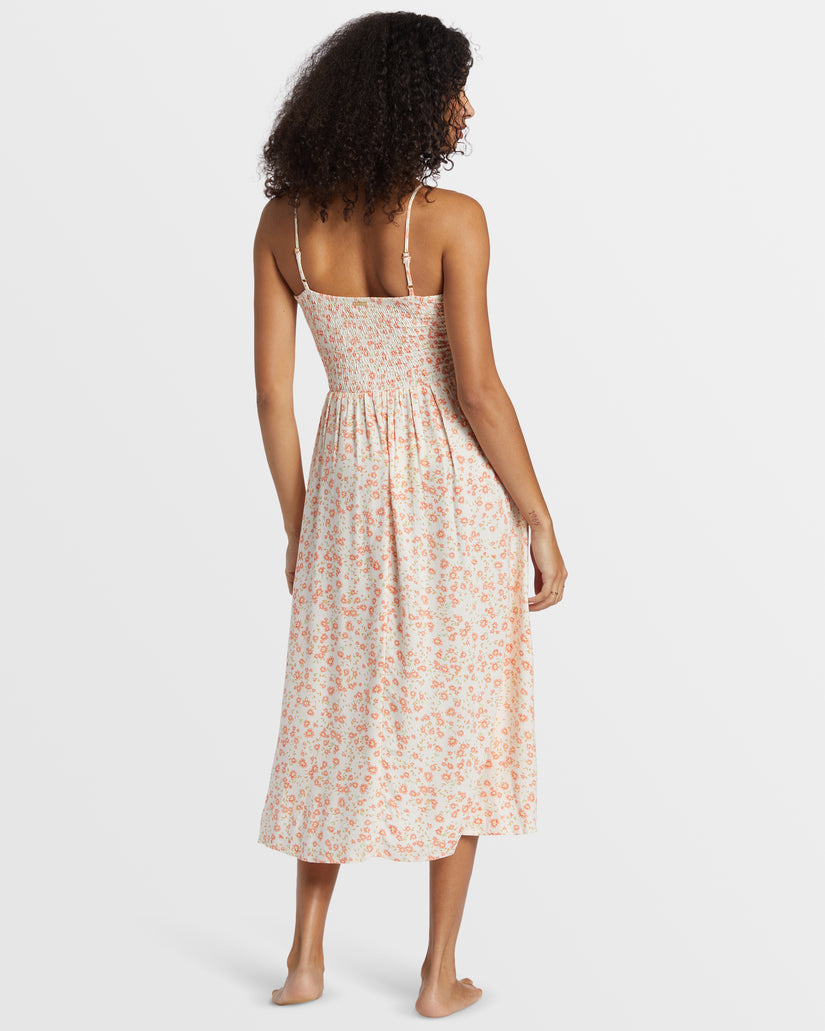 Texas Beach Midi Dress - White Cap