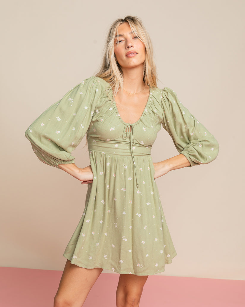 Sol Love Mini Dress - Avocado