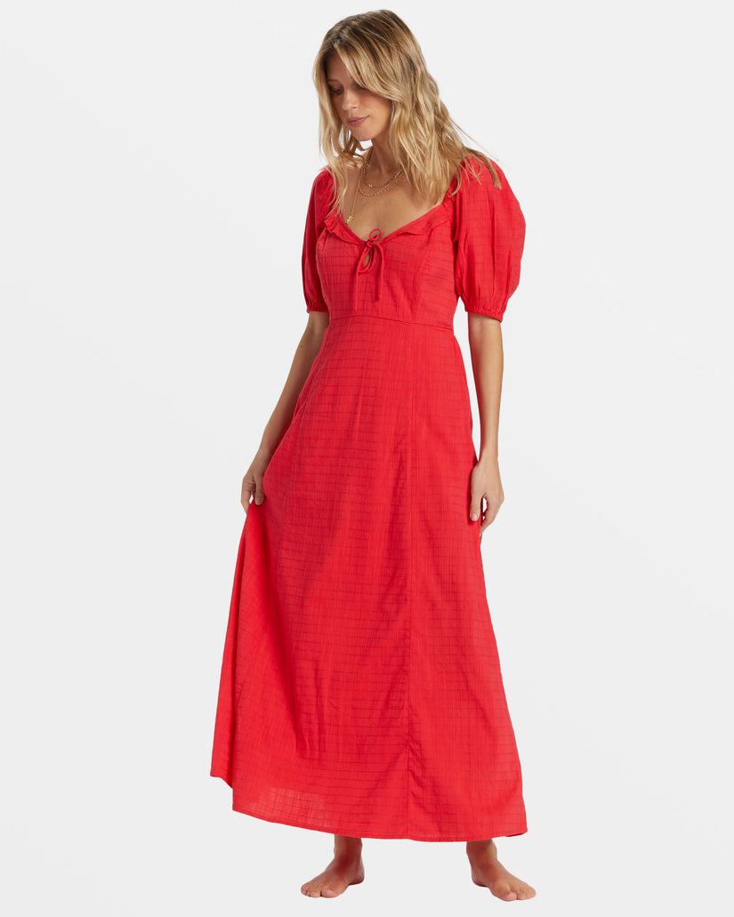 Burning Love Maxi Dress - Fiesta Red