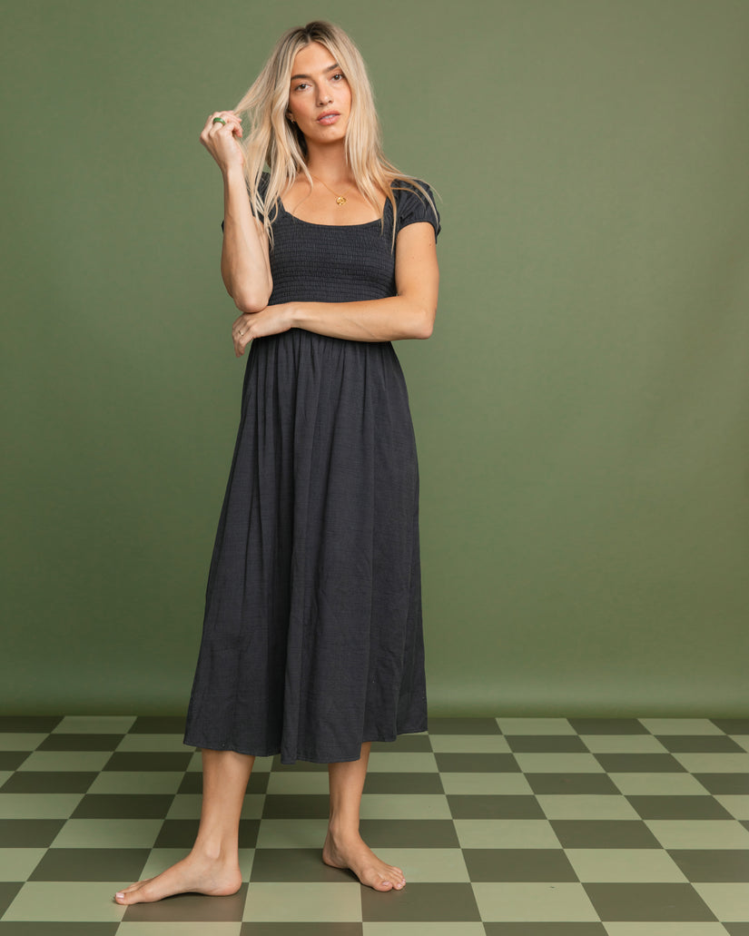 Midnight Sky Midi Dress - Black Sands