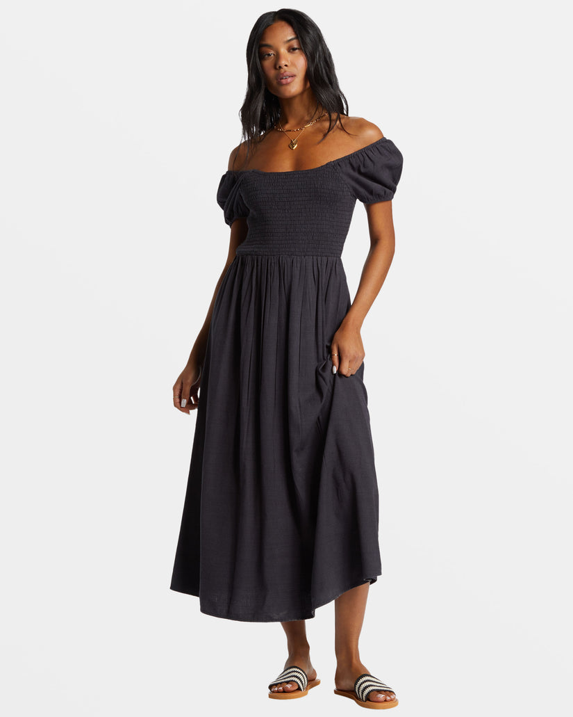 Midnight Sky Midi Dress - Black Sands