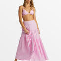 Sol Tiered Maxi Skirt - Pink Dream