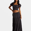 Ditsy Dreams Skirt - Black Sands