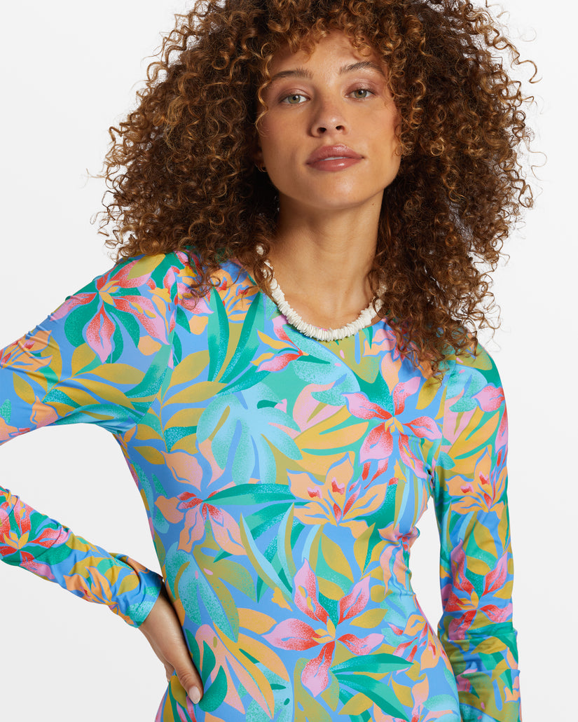 Tropic Daze Long Sleeve Swimsuit - Multi