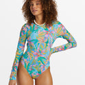 Tropic Daze Long Sleeve Swimsuit - Multi