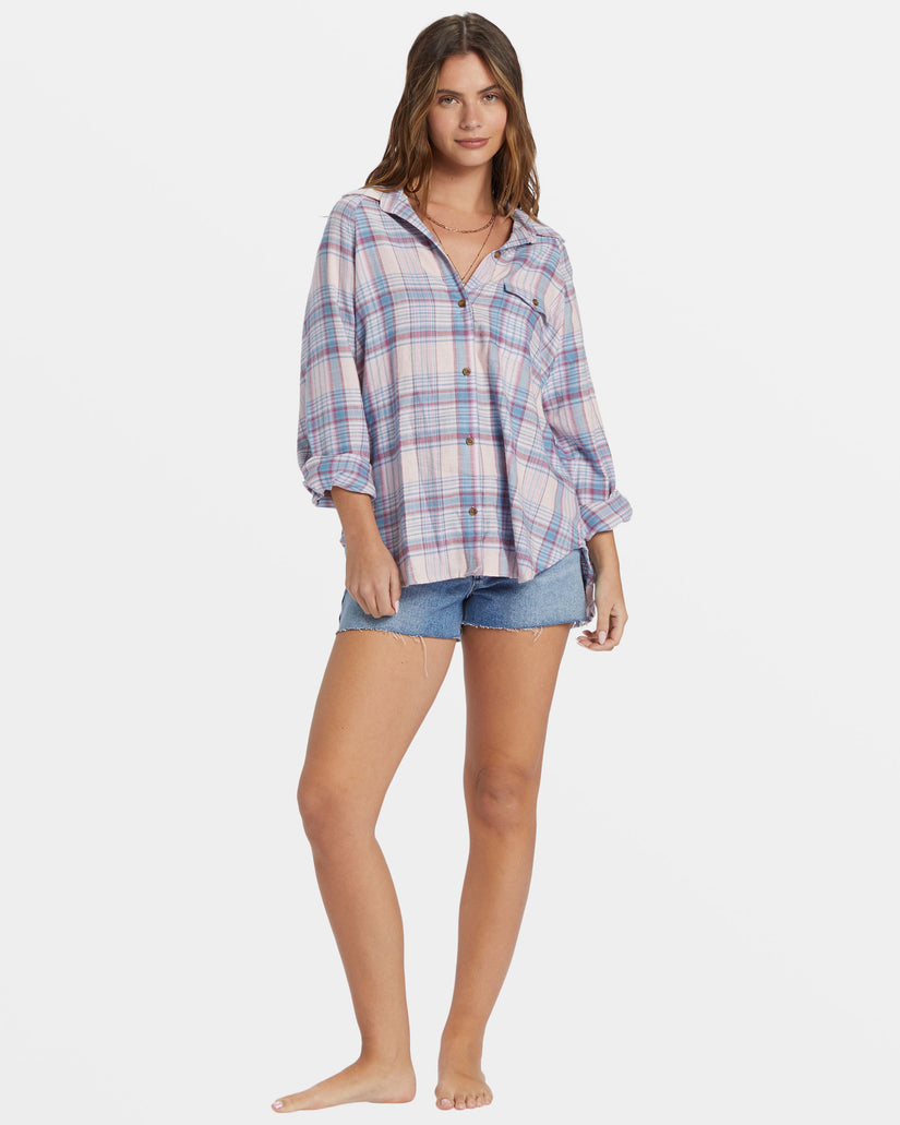 Best Time Long Sleeve Shirt - Washed Berry