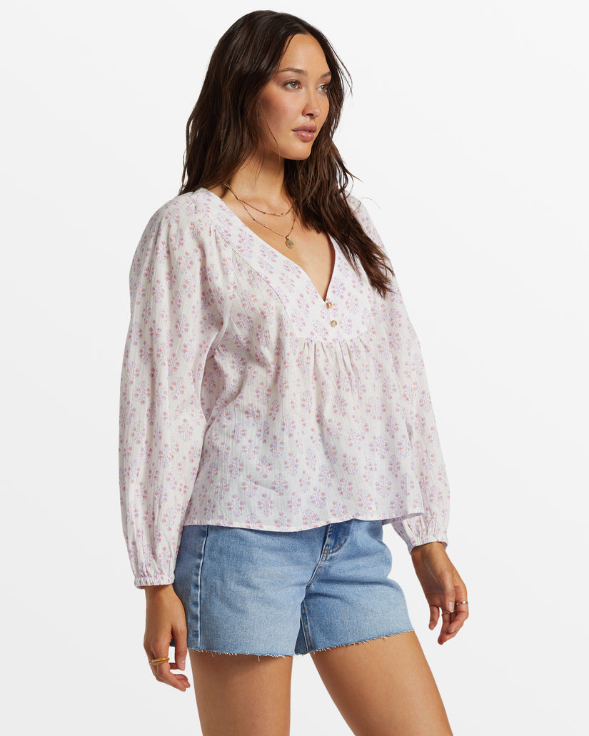 Ambers Relaxed Long Sleeve Shirt - Tulip