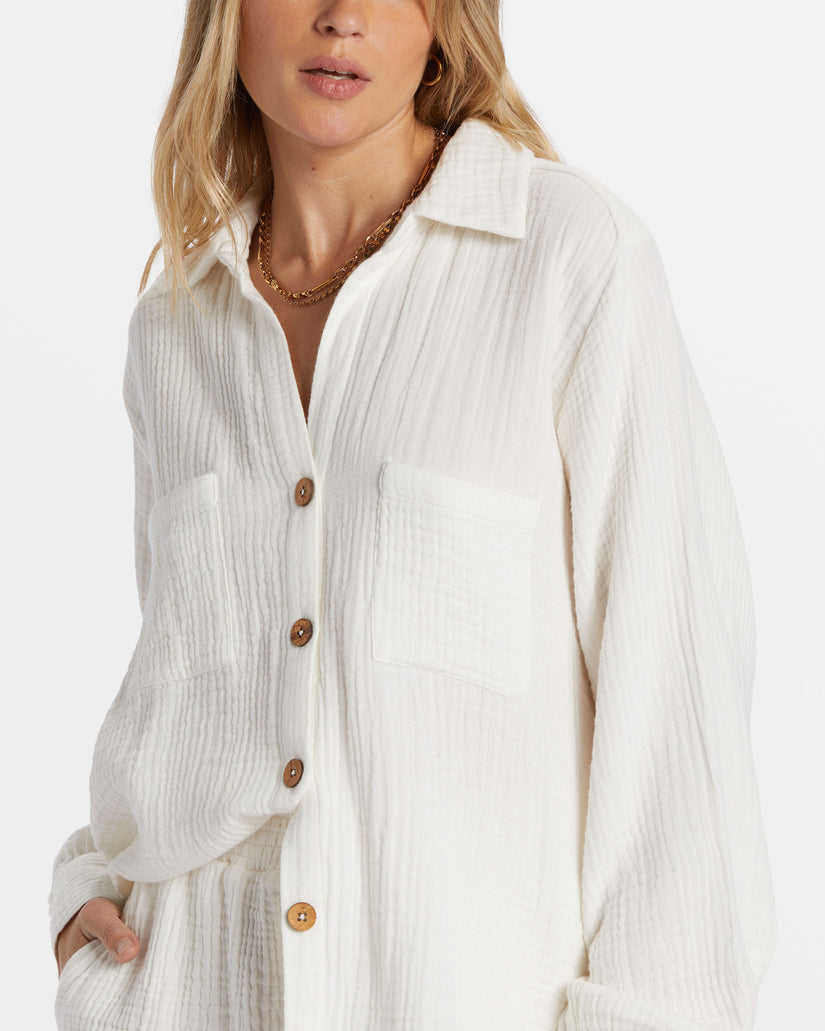 Swell Shirt Woven Shirt - Salt Crystal