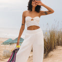 Wave Crush Tube Top - Salt Crystal