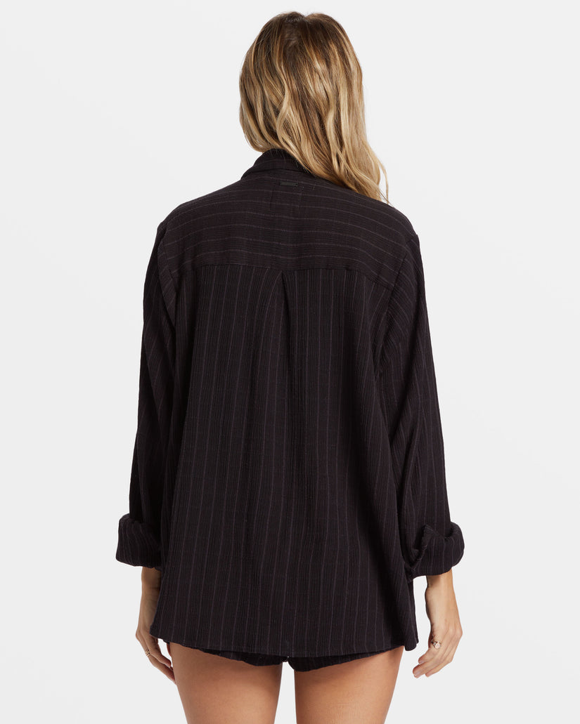 Swell Long Sleeve Shirt - Black Sands