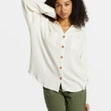 Swell Long Sleeve Shirt - Salt Crystal