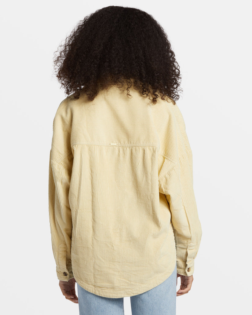 Stoked On You Oversized Long Sleeve Shirt - Mellow Daze