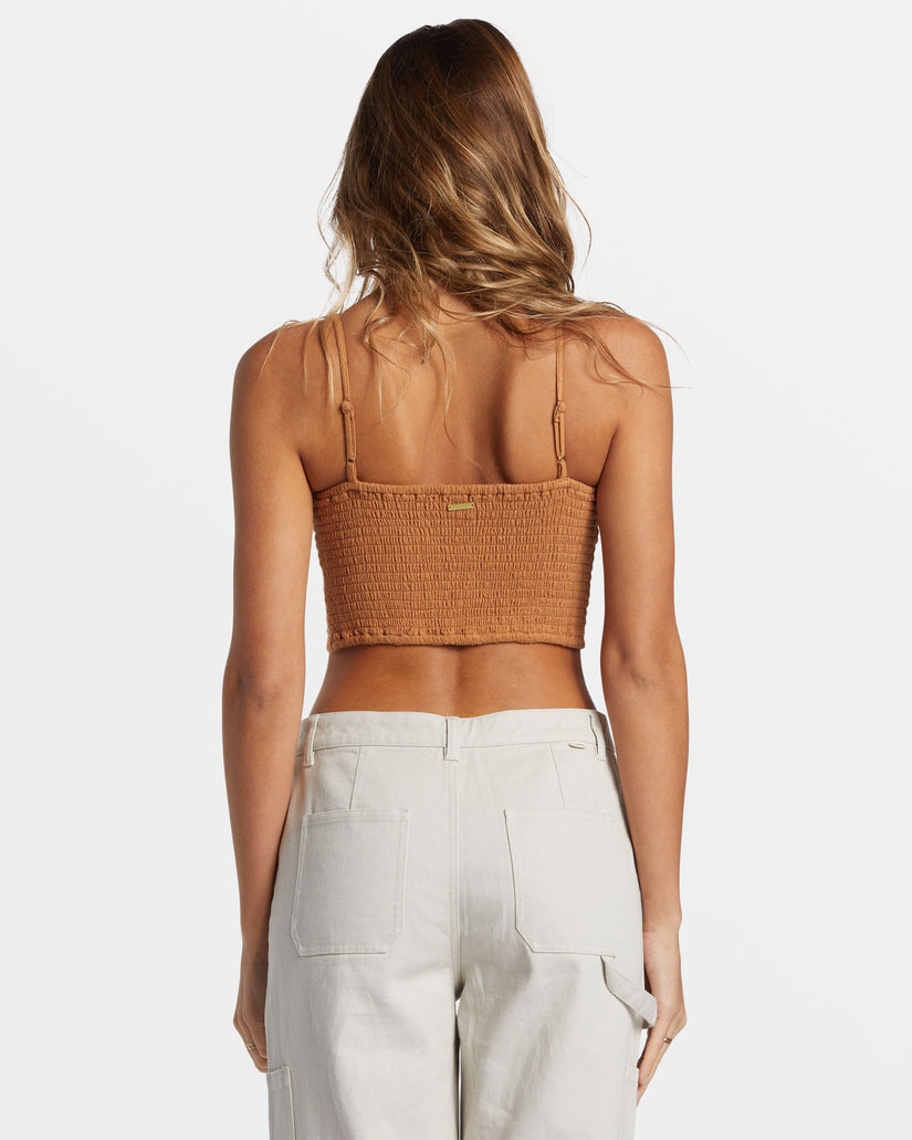 By The Sea Crop Top - Sandalwood