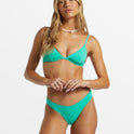 Sol Searcher Reese Underwire Bikini Top - Green Tropics